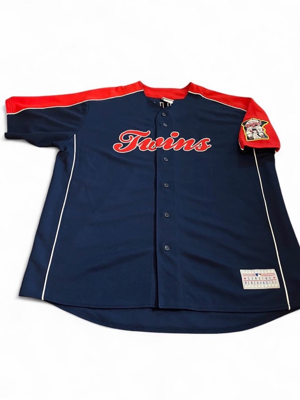 MLB Genuine Merchandise Baseball Minnesota Twins #7 Joe Mauer Jersey Size 2XL